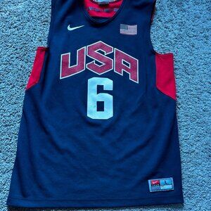 Vintage Youth Large Nike Lebron James 2012 USA Jersey